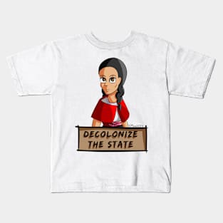 Decolonize the State - Ecuadorian Woman Kids T-Shirt